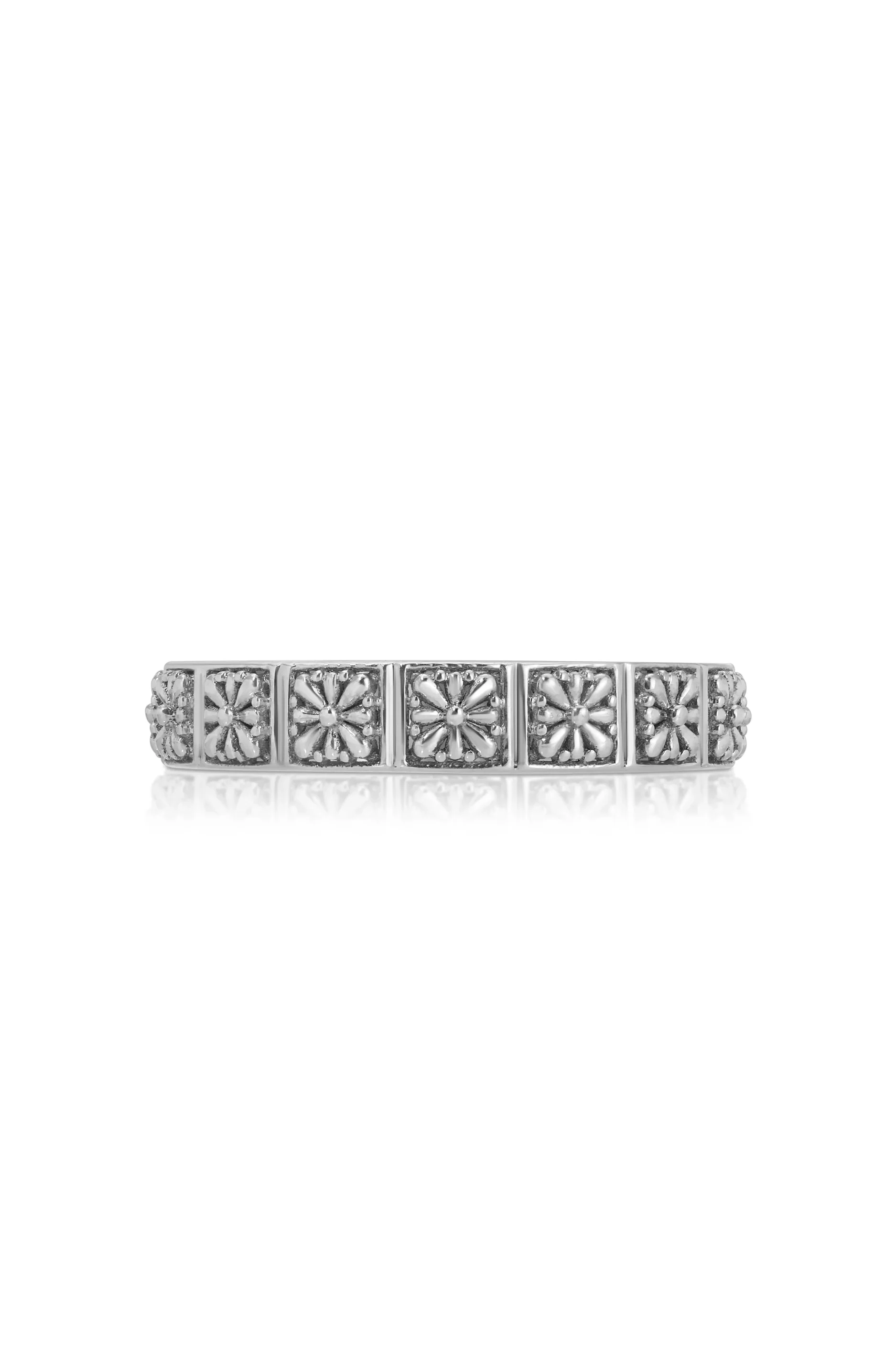 Sterling Silver Flores Talavera Eternity Band
